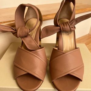 EEUC Marion Parke blush calf leather sandal
